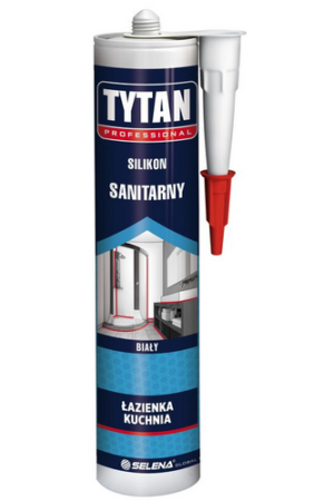 Silikon sanitarny biały 280ml Tytan