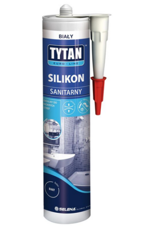 Silikon sanitarny biały Euro-line 280ml Tytan