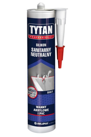 Silikon sanitarny biały neutralny 280ml Tytan