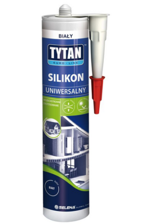 Silikon uniwersalny biały Euro-Line 280ml Tytan