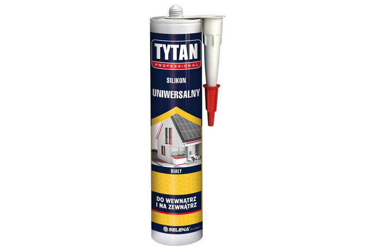 Silikon uniwersalny biały Professional 280ml Tytan