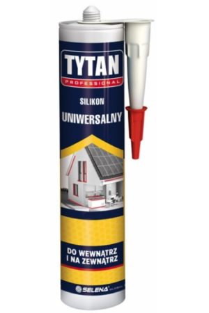 Silikon uniwersalny szary 280ml Professional Tytan
