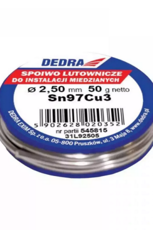 Spoiwo lutownicze 2.5mm do inst.miedź. 50g