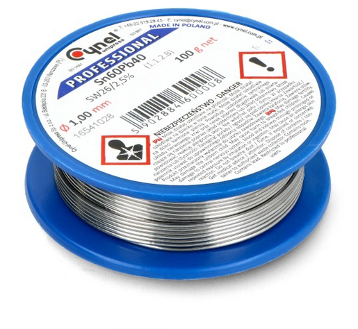 Spoiwo lutownicze z kalafonią 100g 1.0mm     2834