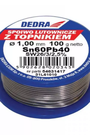 Spoiwo lutownicze z kalafonią 100g 1.0mm   Dedra