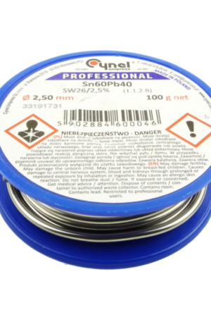 Spoiwo lutownicze z kalafonią 100g 2.5mm  2837