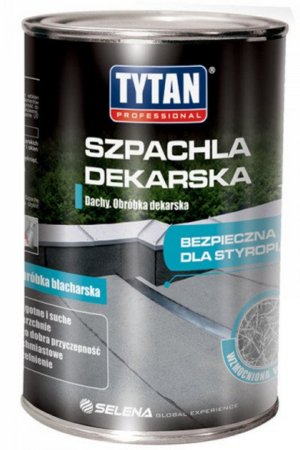 Szpachlówka dekarska masa bitumiczna 1kg czarna
