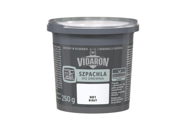 Szpachlówka do drewna Vidaron 0,25 Biała H01