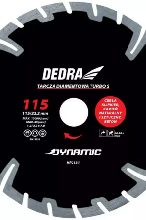 Tarcza diamentowa 115 turbo 22.2mm Dynamic