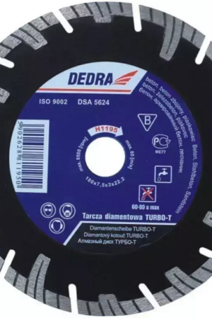 Tarcza diamentowa 230mm/25.4 Turbo T