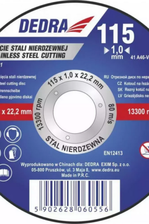 Tarcza do stali nierdzewnej 125×1.5×22.2