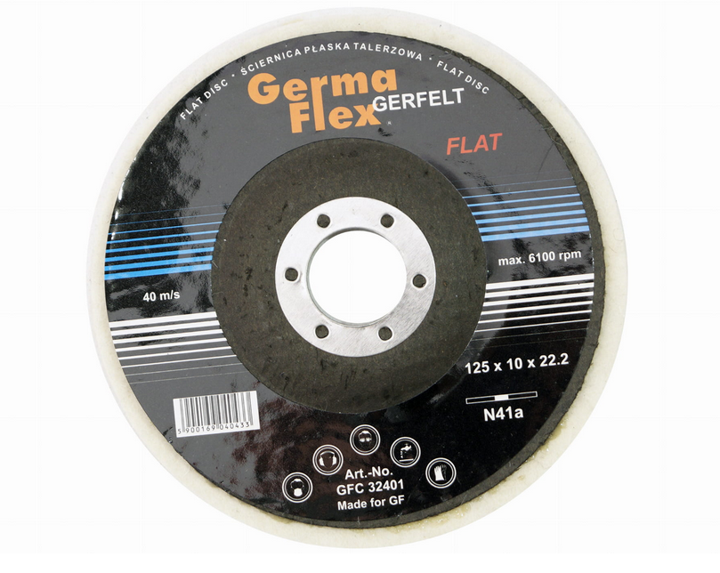 Tarcza z filcem 125x22mm Gerfelt Flat