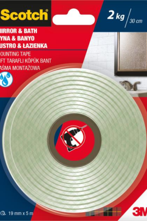 Taśma montażowa SCOTCH łazienka 19mmx5m 5kg 3M