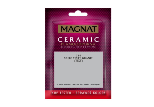 Tester Farba Magnat Ceramic Srebrzysty granit C30