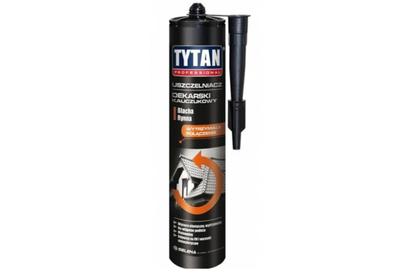 Uszczelniacz dekarski kauczukowy bezba 280ml Tytan