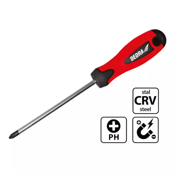Wkrętak krzyżowy PH1x100mm CrV
