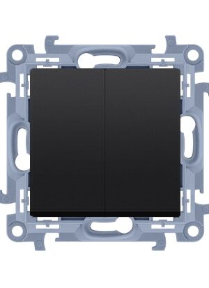 Wyłącznik SIMON 10 podwójny czarny CW5.01/49