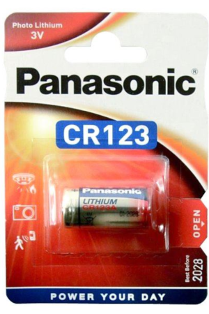 Bateria CR-123A 3V  Panasonic
