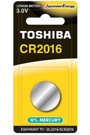 Bateria CR2016 PHILIPS/TOSHIBA płaska  3V