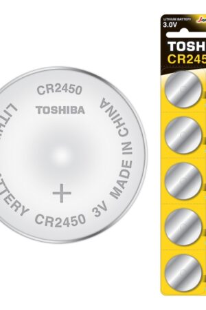Bateria CR2450 płaska 3V litowa Toshiba