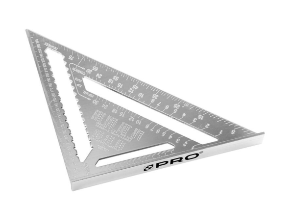 Kątownik aluminiowy stolarski z podstawą 300mm PRO