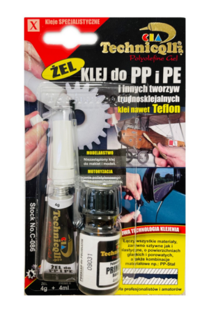 Klej do PP i PE 4g+4ml z primerem Technicol  C-086
