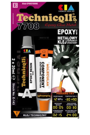 Klej epoksydowy 2x20ml do metalu Technicol  E-143