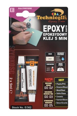 Klej epoksydowy 5min. 2x5ml Technicol  E-362