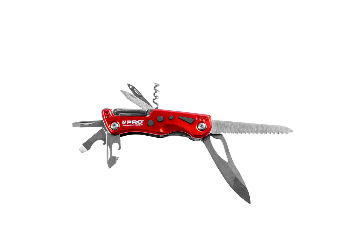MultiTool wielofunkcyjny nóż z latarką LED PRO