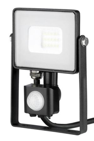 Naświetlacz LED 10W V-TAC VT-10-S-B z czuj. ruchu