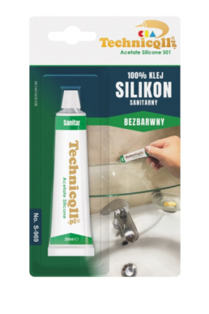 Silikon sanitarny tubka 20ml bezbarwny  Technicol