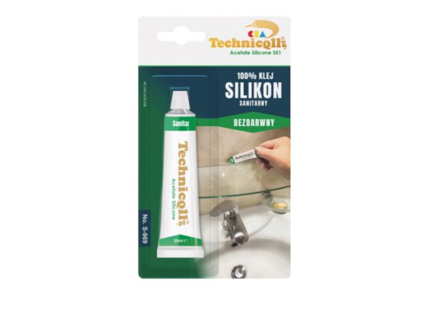 Silikon sanitarny tubka 20ml bezbarwny  Technicol