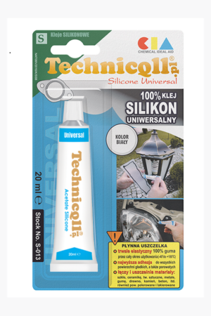 Silikon uniwersalny biały tubka 20ml Technicol