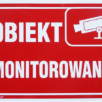 Tablica inform. “obiekt monitorowany”