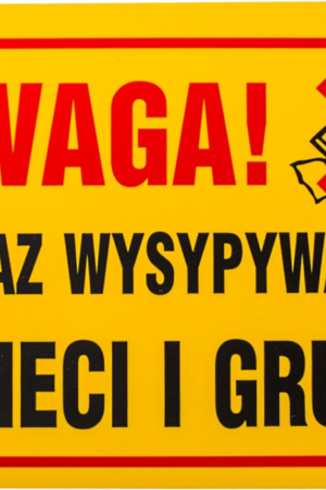 Tablica inform. “zakaz wysypyw. śmieci  i gruzu”