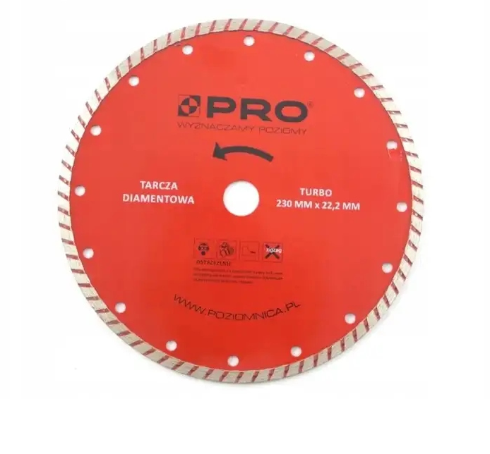 Tarcza diamentowa turbo 230×22.2mm PRO