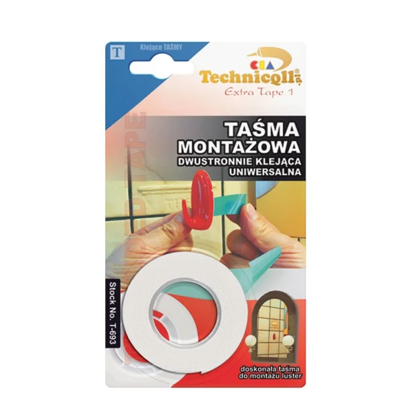 Taśma dwustronna piankowa 1.5mb/19mm Technicol