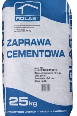 Zaprawa cementowa M15 25kg ROLAS (48/pal)