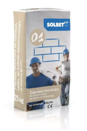 Zaprawa do bet.komórk. 25kg biała 0.1 M5 SOLBET