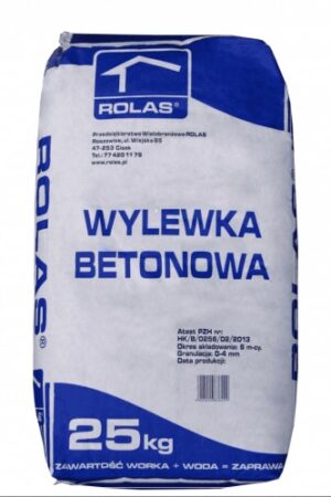 Zaprawa wylewka betonowa M20 25kg ROLAS (48/pal)