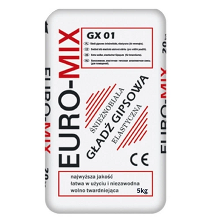 Biała gładź gipsowa 5kg GX-01 EURO-MIX