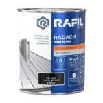 Radach farba na dach 0,75 czarny półmat RAL 9005