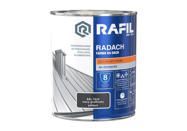 Radach farba na dach 0,75 grafit półmat RAL 7024