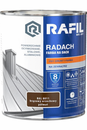 Radach farba na dach 0,75 orzech półmat RAL 8011