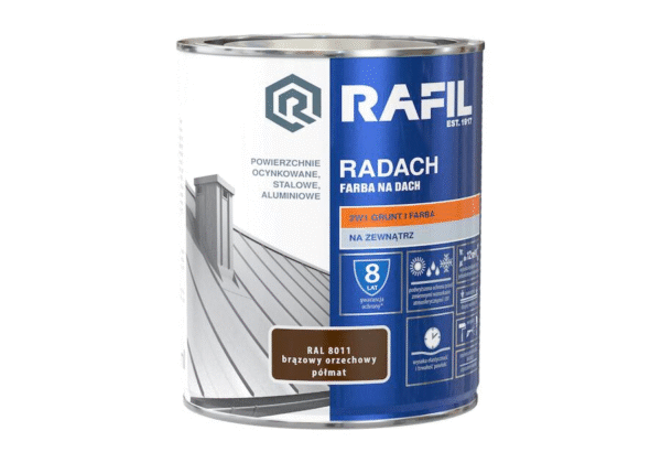 Radach farba na dach 0,75 orzech półmat RAL 8011