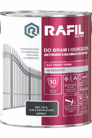 Rafil Brama farba 3L antracyt półmat RAL 7016