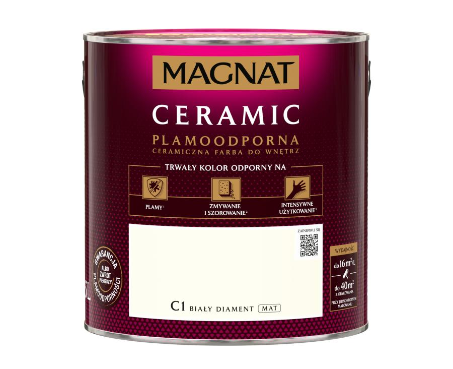 Farba Magnat Ceramic 5L Biały diament C1