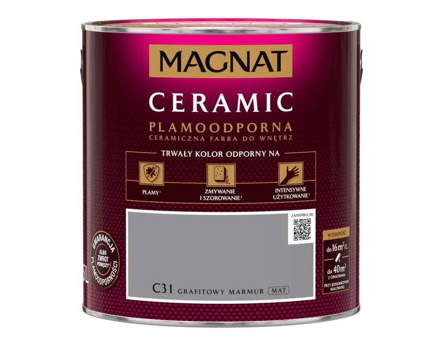 Farba Magnat Ceramic 5L Grafitowy marmur C31