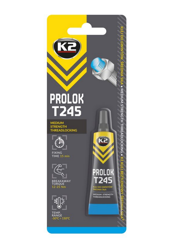 Klej do gwintów W243 6ml niebieski śr mocny Prolok