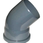 Kolano kanalizacyjne 110×45 szare